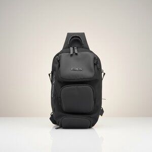 BANGE Tech Sling Backpack Black Crossbody Travel EDC Anti-Theft Bag